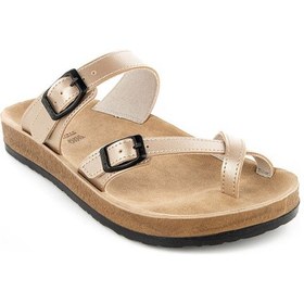 Resim Muya Anny Anatomik Taban Kadın Terlik Altın 