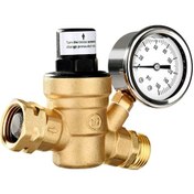 Resim Xiyyadms 3/4" Nh Dişli Kurşunsuz Pirinç Basınç Regülatörü, Filtreli Ve Manometreli Su Basınç Ayarlayıcı 