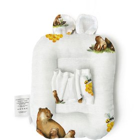 Resim Müslin Bebek Emzirme Yastığı - L'ours 