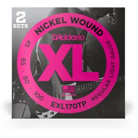 Resim D'Addario EXL170TP XL Nickel Serisi Bas Gitar Tel Seti (Regular Light - 45-100 - Long Scale) 