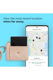 Resim Yıldızan Slim Smart Tag, Siyah, Bluetooth Takip Cihazı, Cüzdan, Bagaj Etiketleri için Eşya Bulucu, 76 Metre M 