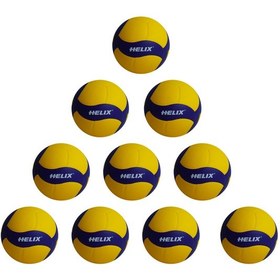 Resim Helix Voleybol Topu Mpv-500 Voleybol Topu 10 Lu Set Çoklu Alım Avantajı Sarı - Lacivert 