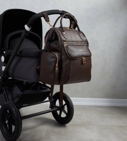 Resim Vista Kahverengi E. Deri Gold Bebek Bakım Çantası 