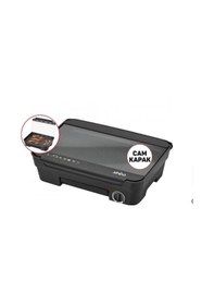 Resim Sinbo Elektrikli Izgara Cam Kapaklı 