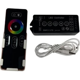 Resim Dora Led Rgbw Touch-Dokunmatik LED Kontrol Ses ve Müzik Kumandası 12-24V 