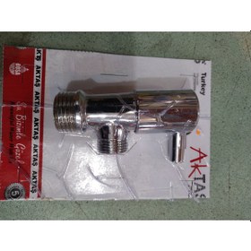 Resim Taharet Musluğu Ara Musluk 3\8 1\2 Küresel Çubuk Kollu 