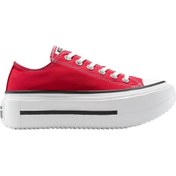 Resim A16515c-k Converse Chuck Taylor All Star Lıft Double Stack Platform Kadın Spor Ayakkabı Kırmızı A16515c-k Kırmızı 