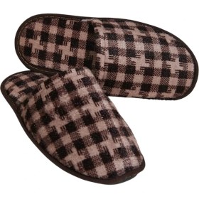 Resim Liger Kışlık Erkek Ev Terliği BEJ - KAHVERENGİ 