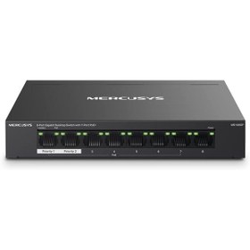 Resim Mena Rise goldvibe MS108, 8-Port Gigabit Desktop Switch with 7-Port PoE+ buyhype 1112232 