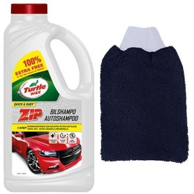 Resim Turtle Wax Zip Wax Cilalı Oto Yıkama Şampuanı 60 Yıkama 1 L Clea 