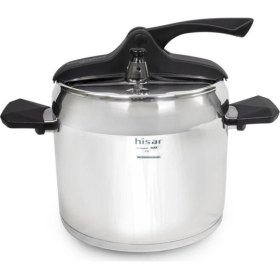 Resim Hisar Efes 7 lt Siyah Düdüklü Tencere 