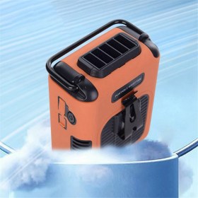 Resim Taşınabilir Boyun Fanı Kradard Giyilebilir Gövde Kemeri Fanı 8000MAH Şarj Edilebilir Pille Çalıştırılan Güçlü Küçük Mini Fan A (Yurt Dışından) 