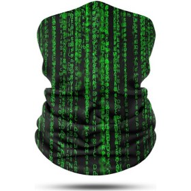 Resim Kod Desenli Motosiklet Bandana Boyunluk Outdoor Balaklava 