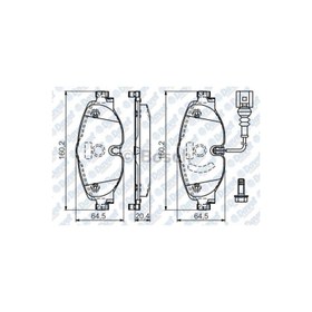 Resim Fren Balatası On Golf Vııı Octavıa Audı A3 8v1 1.2 1.4tfsı 1.6tdı 