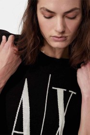 Resim Armani Exchange Armani Kadın Kazak Siyah 