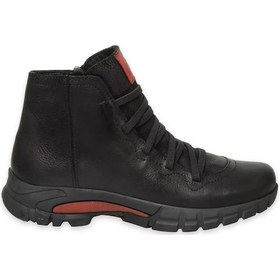 Resim Mammamia D24kb-4325 - B Kadın Hakiki Deri Casual Bot Nubuk Siyah 