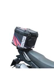 Resim GP KOMPOZİT DSN10 Universal 37 lt Desenli Alüminyum Motosiklet Çantası 