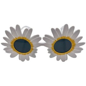 Resim Papatya Çerçeveli Beyaz Sarı Parti Gözlüğü Diğer 
