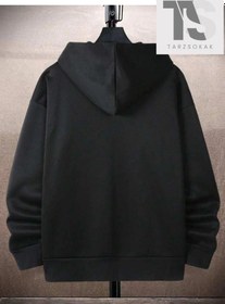 Resim Tarzsokak Fun 23 New York Sweatshirt Fermuarlı Hırka Siyah Siyah 