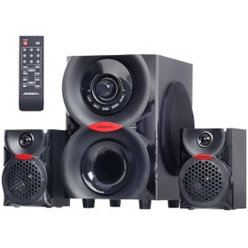 Resim SES SİSTEMİ 2+1 FM/SD/USB/BT/AUX 250W KUMANDA JAMESON JSM-393BT Polaxtor