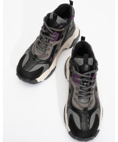 Resim Luvishoes Lowel Siyah-mor Kadın Spor Bot Mor - Siyah 