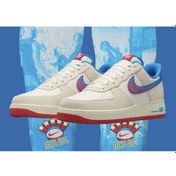 Resim Nike Air Force 1 Low 'harlem Globetrotters' Erkek Sneaker Ayakkabı-hq3618-113 Krem - Kırmızı 