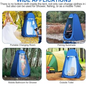 Resim River World Kamp İçin Otomatik Giyinme Çadır Kabini Renkli 