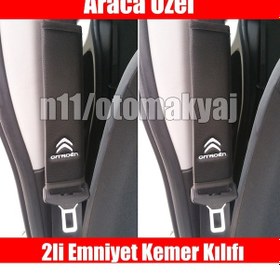 Resim Citroen Berlingo 2002-2009 Oto Koltuk Deri Emniyet Kemer Kılıfı 