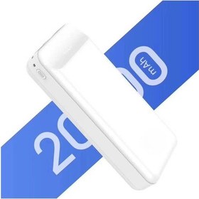 Resim Hızlı Şarj Ve Led Göstergeli 20000 Mah Powerbank Yüksek Kaliteli Güvenli Li-polimer Batarya BEYAZ 