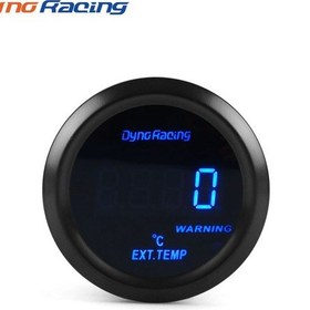 Resim Araba Modifiye Edilmiş Dijital Egzoz Sıcaklık Göstergesi 52mmled Mavi Işık Egzoz Sıcaklık Göstergesi Egt Sensörü 1639 