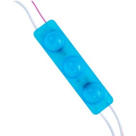Resim Powermaster 12 Volt 1.5 Watt Mavi Yanıp Sönen Parlak Tek Renk 2835 69 X 16 Mm Ip65 160 180 Lümen 160 Derece Modül Led 