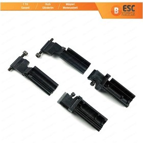 Resim Mercedes W203 W211 için Sunroof Cam Güneşlik Perde Kızak Ray Klip 