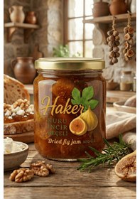 Resim Bol Taneli Kuru İncir Reçeli 500g - Katkısız Kahvaltılık Lezzet - Anne Tarifi 