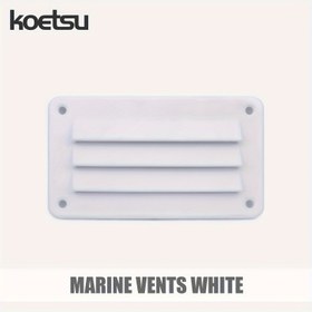 Resim 1 adet KOETSU Deniz Girişi, ABS Plastik, Evrensel Uyumluluk, Yat için Beyaz Panjurlar, Fiberglas Tekne, RV - 13.97x8.0 cm 