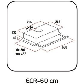 Resim Exep F4 ECR Çift Filtreli Beyaz Aspiratör 
