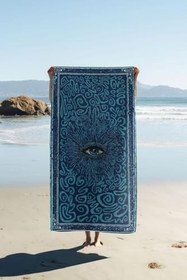 Resim Dijital Baskı Plaj Deniz Havlusu Modern Desenli Peştamal (80X160 cm) HVL0066 