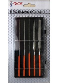 Resim Rico 5 Parça Elmas Eğe Seti Elmas Törpü Seti 
