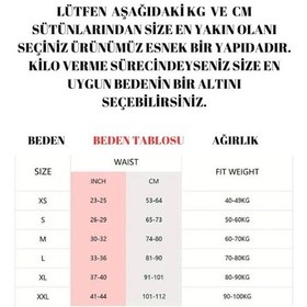 Resim Popo Kaldırıcı Yüksek Bel Dikişsiz Göbek Korsesi Ten Beyaz 