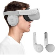 Resim AMVR Gelişmiş Silikon Kulaklık (Oculus Quest 2 Ile Uyumlu) Gri 