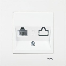 Resim Viko Karre 1x4 Telefon Priz N11.90 