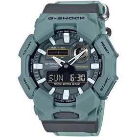 Resim Casio G-shock Ga-010ce-2adr Kumaş Kordon Yeşil Renk 20 Atm Su Geçirmez Yeni Erkek Kol Saati Siyah 