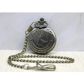 Resim Jet Sepet Oyun Kartı Tasarımlı Köstekli Saat 