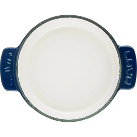 Resim Lava Döküm Yuvarlak Güveç Kabı Döküm Demir Yekpare Çift Kulplu 14 cm 