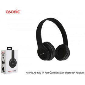 Resim Asonic AS-K02 Mikrofonlu Bluetooth Kulaklık 