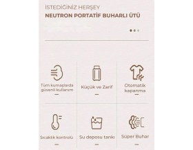 Resim Neutron Kırışık Giderici Düzleştirici Portatif Buharlı Dikey Ütü 