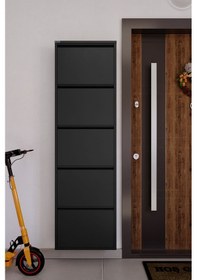 Resim Ceha 5'li Metal Ayakkabılık - Siyah K.AYK-5 /AB9005 