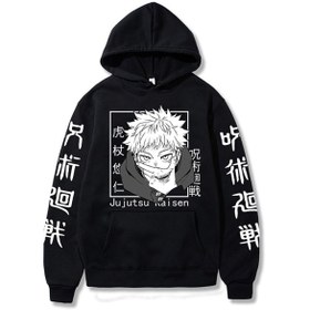 Resim GALASHOP Jujutsu Kaisen Gojo Satoru Baskılı Hoodie Model454 