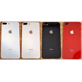 Resim İphone 8 Plus Kamera Camlı Arka Kapak Batarya Pil Kapağı 