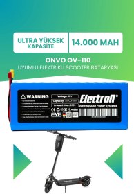 Resim ONVO OV-110 Batarya (Ultra Yüksek Kapasite) Batarya 48v 14ah Pil Elektrikli Scooter Bataryası 