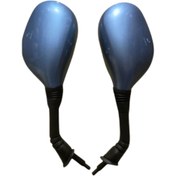 Resim Motolider Ayna Takımı Mavi Honda Alpha 110 